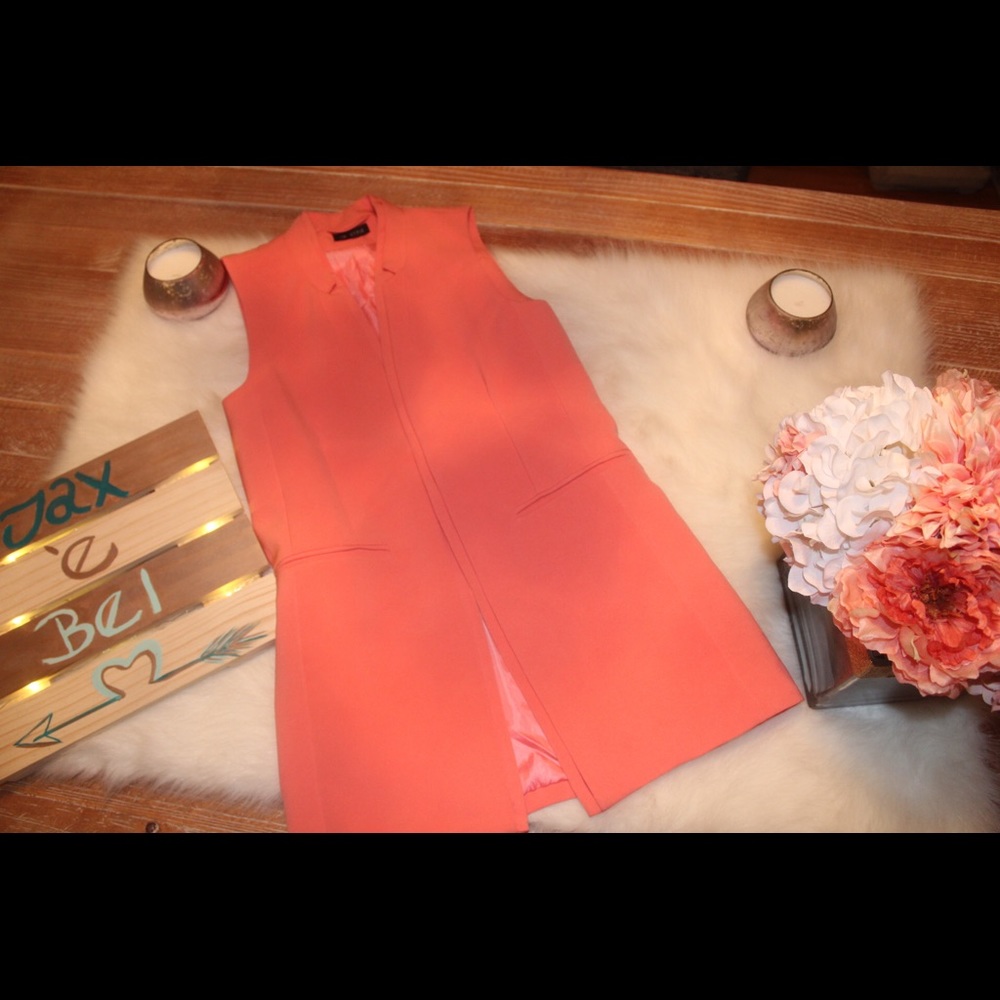Peach Blazer / Long vest